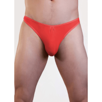 MENS RED LYCRA G-STRING L/XL